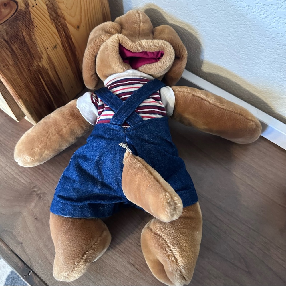 GANZ Vintage Mr Wrinkles Plush Puppy Dog Hand Puppet - Picture 4 of 11